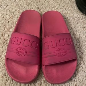 Gucci Slides Pink Size 7.5